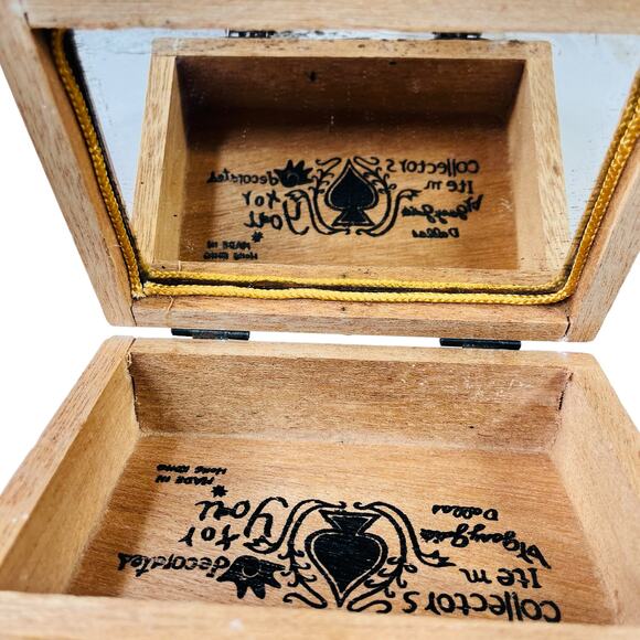 Vintage 1950's Flower Wagon Box Bag Wooden Purse - Picture 3 of 10